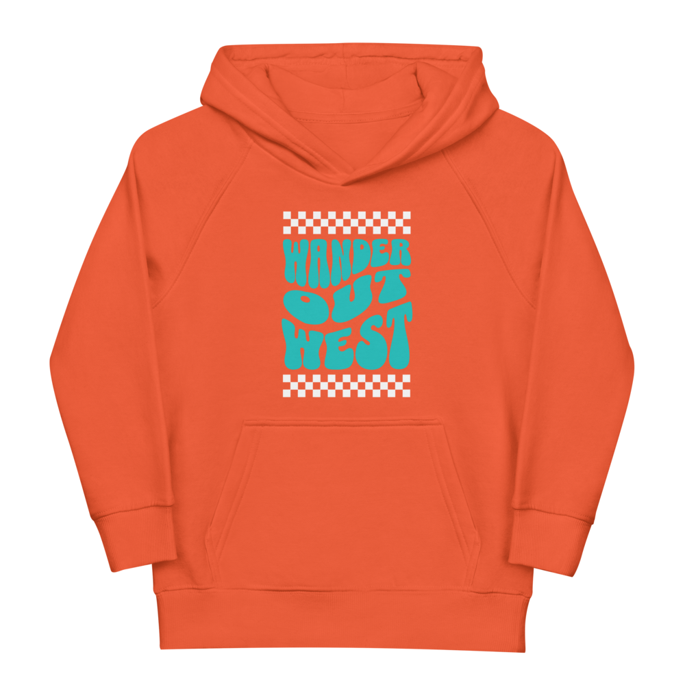 Youth Wander Out West Checkered Eco Hoodie